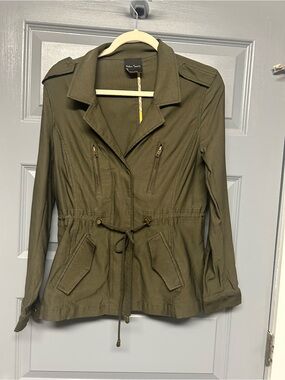 EDEN SOCIETY LAYSHA Cargo jacket. Olive green. Size Medium EUC